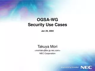 OGSA-WG Security Use Cases Jan 29, 2004