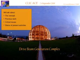 CLIC ACE 2-4 September 2008