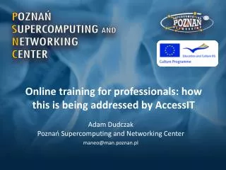 Online training for professionals: how this is being addressed by AccessIT