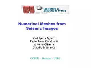 Numerical Meshes from Seismic Images