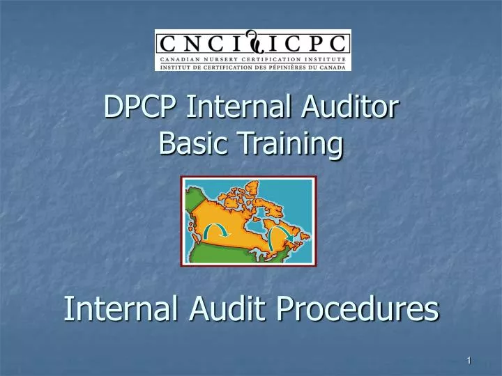 dpcp internal auditor basic training