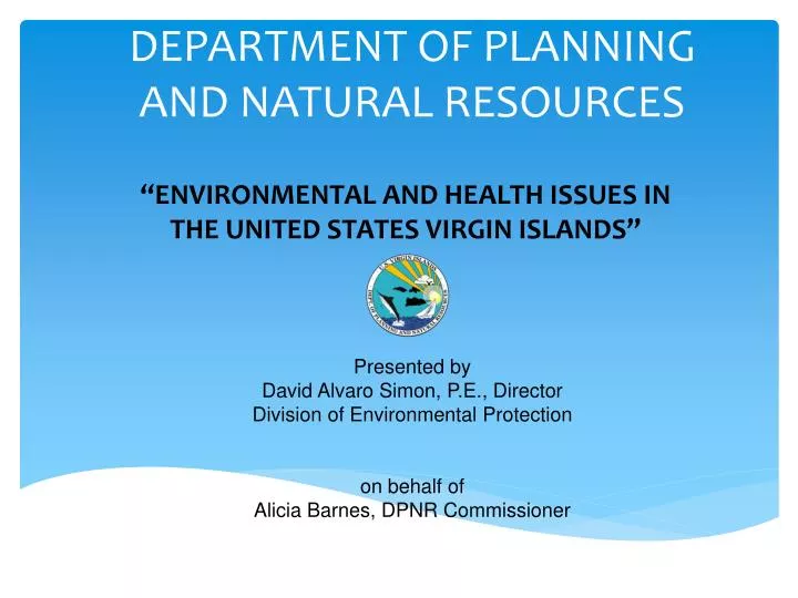 department of planning and natural resources