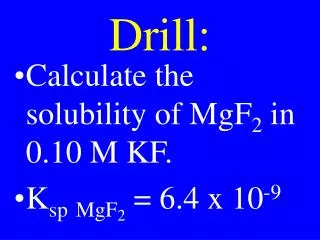 Drill: