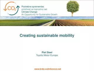 Creating sustainable mobility