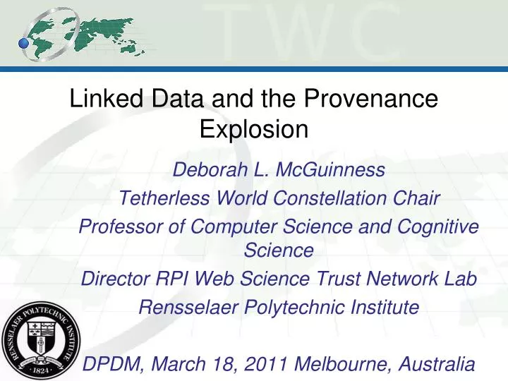 linked data and the provenance explosion
