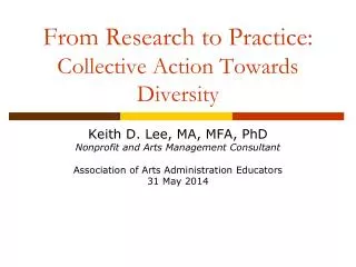 From Research to Practice: Collective Action Towards Diversity