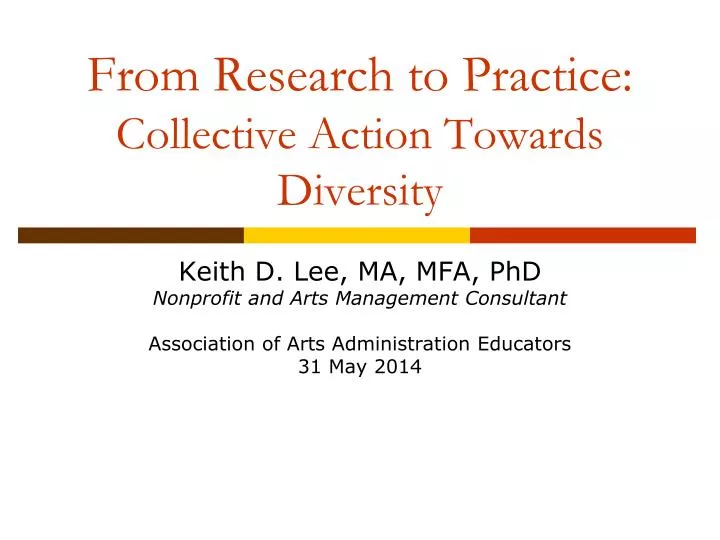 from research to practice collective action towards diversity