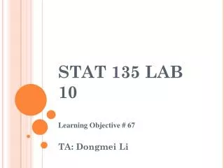 STAT 135 LAB 10