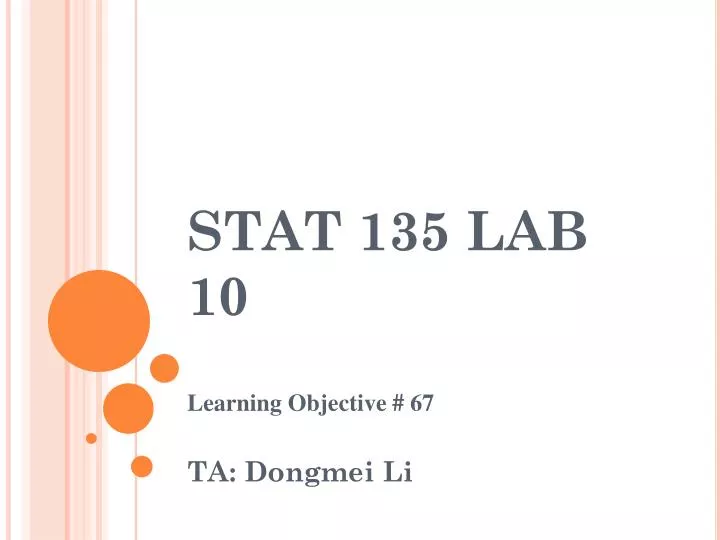 stat 135 lab 10
