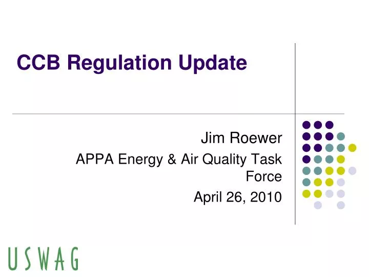 ccb regulation update