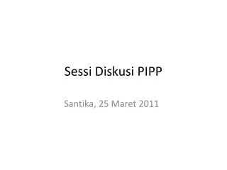 sessi diskusi pipp