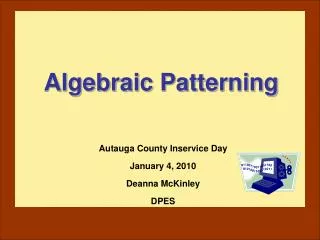 Algebraic Patterning