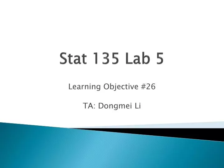stat 135 lab 5