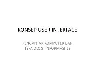 konsep user interface