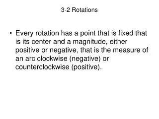 3-2 Rotations
