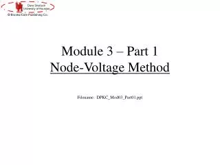 module 3 part 1 node voltage method