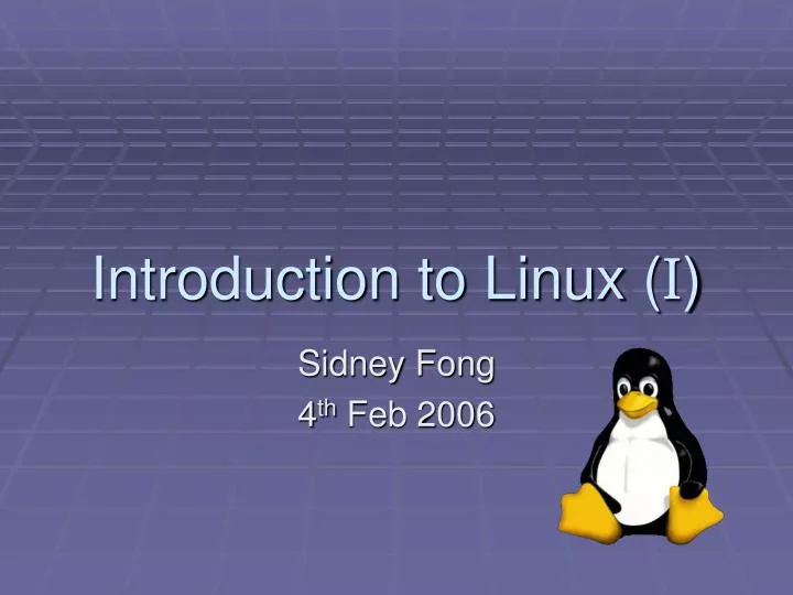 introduction to linux i