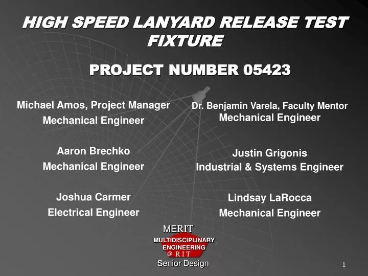 high speed lanyard release test fixture
