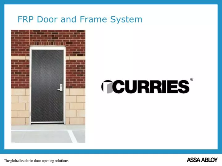frp door and frame system
