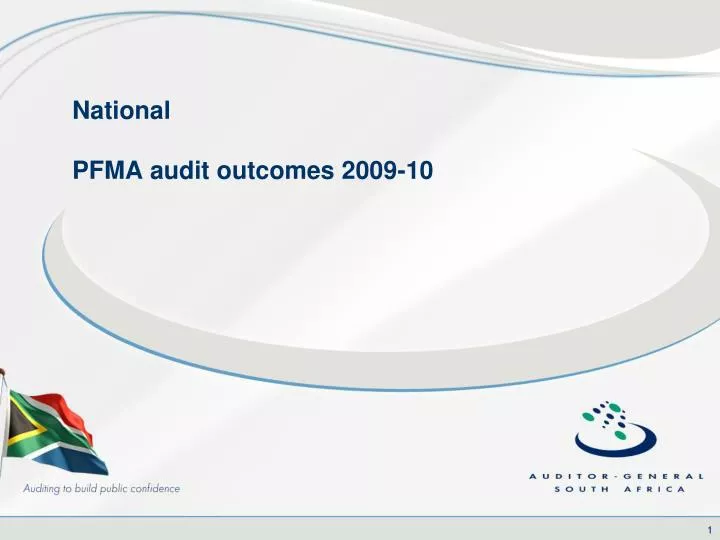 national pfma audit outcomes 2009 10