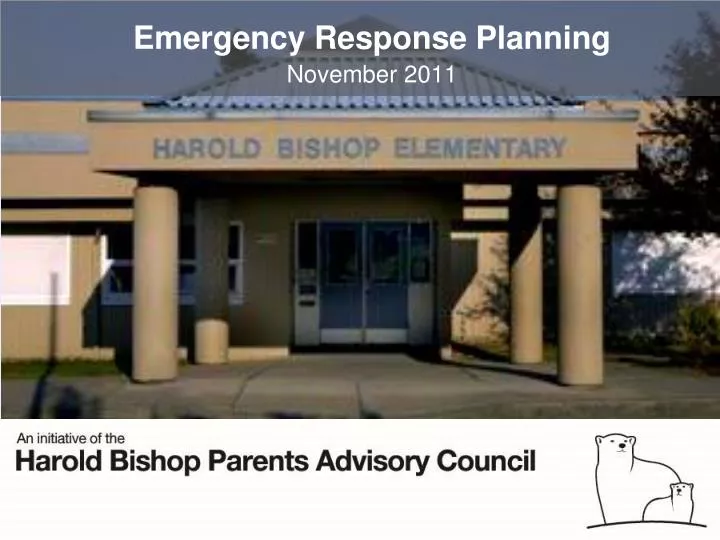emergency response planning november 2011