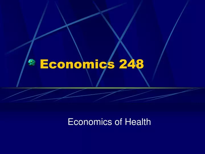 economics 248 assignment 1a