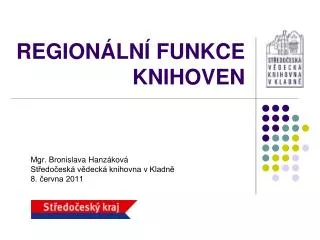 region ln funkce knihoven