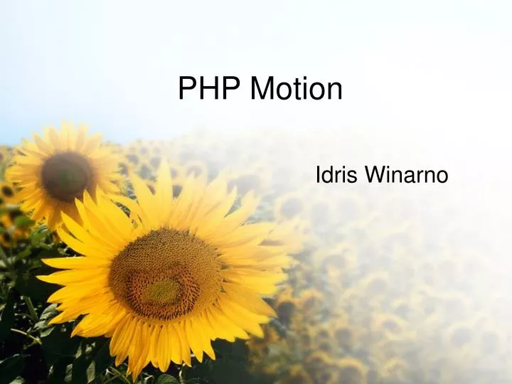 php motion