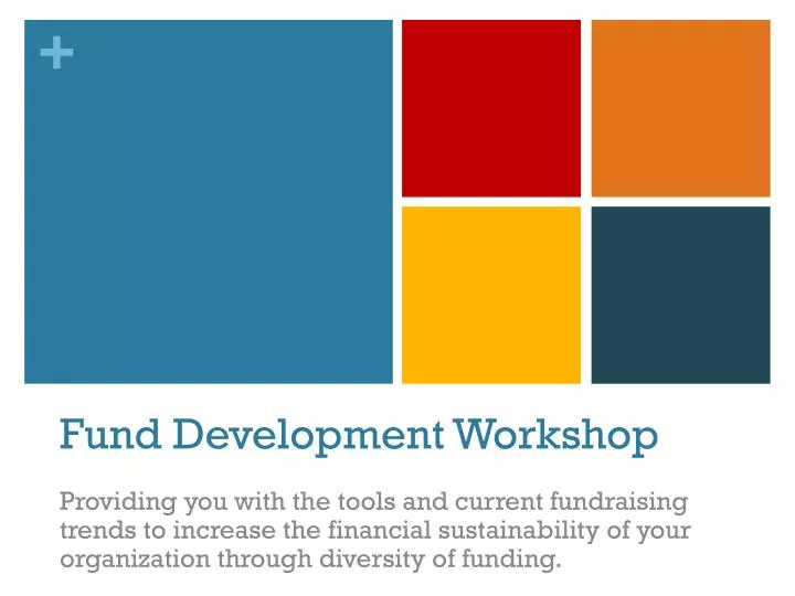 fund development workshop
