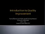 Introduction to Quality Improvement - slide 1