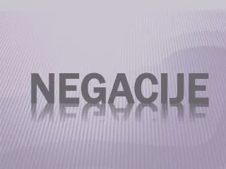 negacije