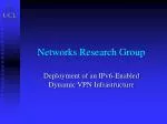 Networks Research Group - slide 1