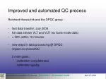 Improved and Automated QC Process: Revolutionizing Calibration with Fast Data Transfer - slide 1