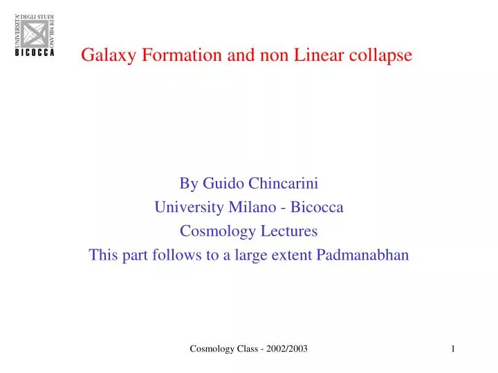 galaxy formation and non linear collapse