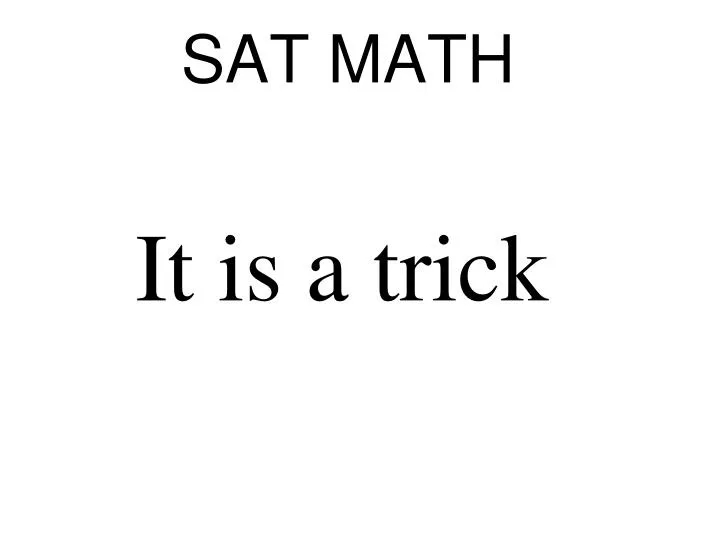 sat math