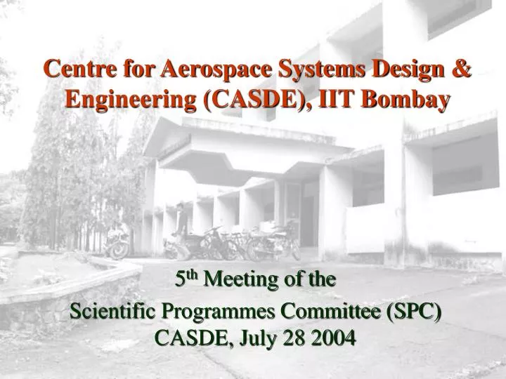 centre for aerospace systems design engineering casde iit bombay