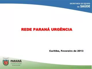 rede paran urg ncia