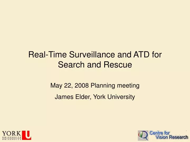 real time surveillance and atd for search and rescue