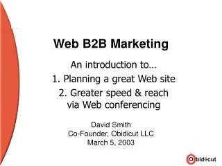 Web B2B Marketing