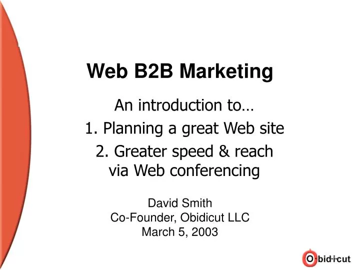 web b2b marketing
