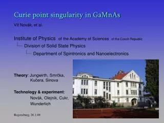 Curie point singularity in GaMnAs