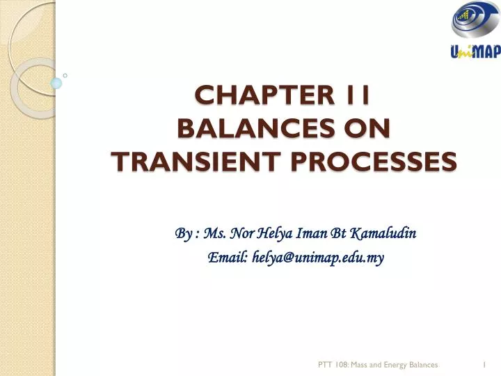chapter 11 balances on transient processes