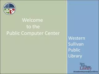 Welcome to the Public Computer Center