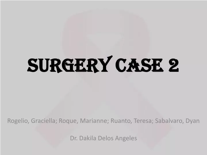 surgery case 2