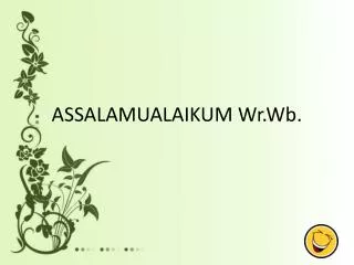 assalamualaikum wr wb