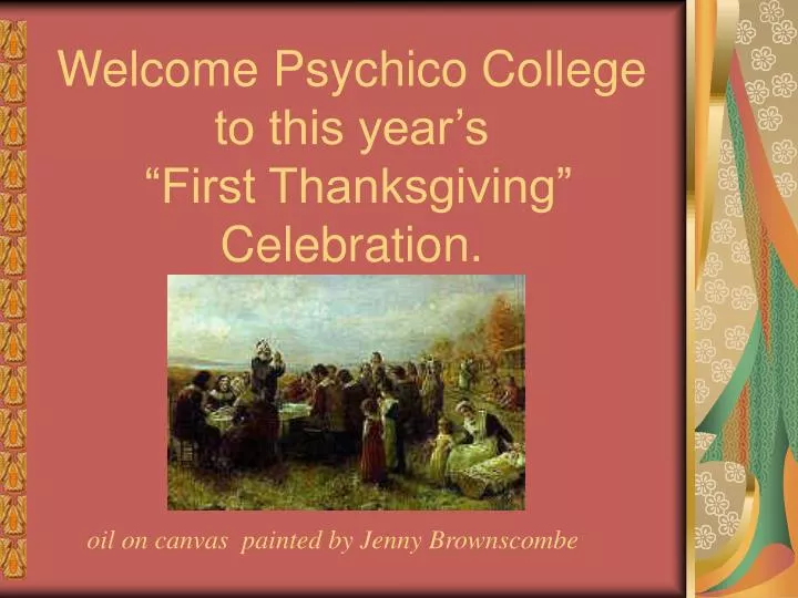 welcome psychico college to this year s first thanksgiving celebration
