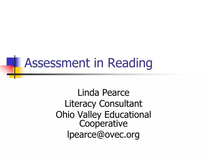 assessment in reading