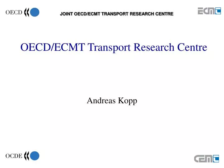 oecd ecmt transport research centre