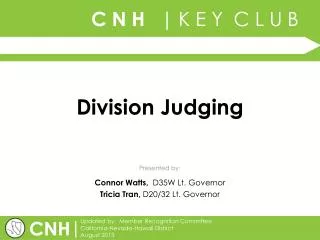 Division Judging