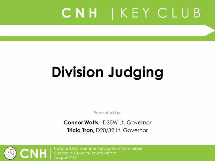 division judging